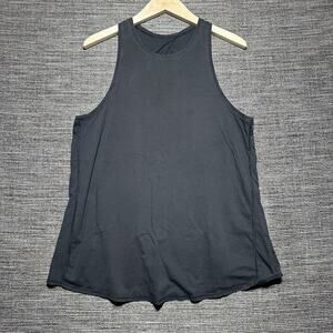 Lululemon Training Tank Top Women's 6? Black Sleeveless Slit open Back GYM